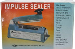 Value Collection - 4" Max Seal, 4 mil Thick, Table Top Thermal Impulse Sealer - 160 Watts - Industrial Tool & Supply