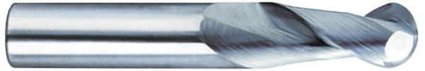 SGS - 3/4", 1" LOC, 3/4" Shank Diam, 6" OAL, 2 Flute, Solid Carbide Square End Mill - Single End, TiB2 Finish, Spiral Flute, 35° Helix, Centercutting, Right Hand Cut, Right Hand Flute, Series 47E - Industrial Tool & Supply