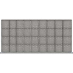 LISTA - 36-Compartment Drawer Divider Layout for 3.15" High Drawers - Industrial Tool & Supply