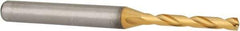 Kennametal - 3.2mm 140° Solid Carbide Jobber Drill - Multilayer TiAlN Finish, Right Hand Cut, Spiral Flute, Straight Shank, 66mm OAL, Standard Point - Industrial Tool & Supply