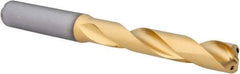 Kennametal - 27/64" 140° Solid Carbide Jobber Drill - Multilayer TiAlN Finish, Right Hand Cut, Spiral Flute, Straight Shank, 118mm OAL, Standard Point - Industrial Tool & Supply