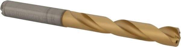 Kennametal - 5/16" 140° Solid Carbide Jobber Drill - Multilayer TiAlN Finish, Right Hand Cut, Spiral Flute, Straight Shank, 91mm OAL, Standard Point - Industrial Tool & Supply
