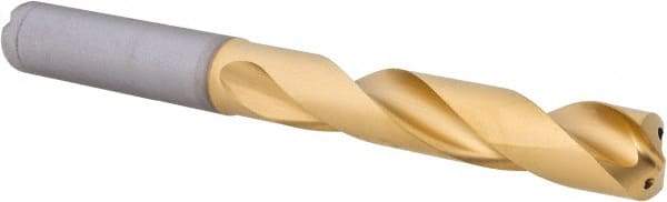 Kennametal - 12mm 140° Solid Carbide Jobber Drill - Multilayer TiAlN Finish, Right Hand Cut, Spiral Flute, Straight Shank, 118mm OAL, Standard Point - Industrial Tool & Supply