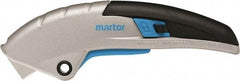 Martor USA - Retractable Utility Knife - Black & Blue Handle - Industrial Tool & Supply