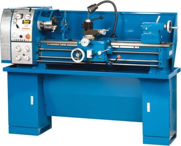 Enco - 13" Swing, 40" Between Centers, 110/220 Volt, Single Phase Bench Lathe - 5MT Taper, 1-1/2 hp, 65 to 1,810 RPM, 1-1/2" Bore Diam, 750mm Deep x 580mm High x 1,676mm Long - Industrial Tool & Supply