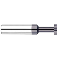 Harvey Tool - 1/2" Cut Diam, 0.025" Cut Width, 1/2" Shank, Straight-Tooth Woodruff Keyseat Cutter - Industrial Tool & Supply
