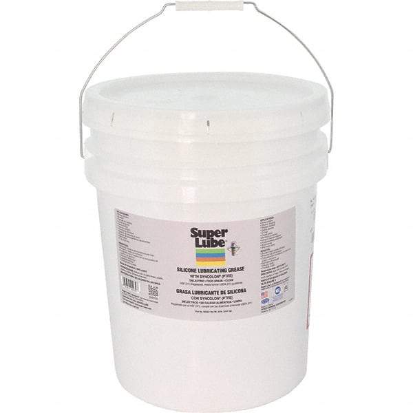 Synco Chemical - 30 Lb Pail Silicone General Purpose Grease - Translucent White/Gray, Food Grade, 500°F Max Temp, NLGIG 2, - Industrial Tool & Supply