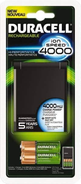 Duracell - 1.2 Volt Hi-Performance Charger - NiMH Compatible - Industrial Tool & Supply