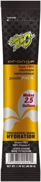 Sqwincher - 1.76 oz Pack Orange Activity Drink - Powdered, Yields 2.5 Gal - Industrial Tool & Supply