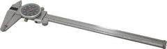 Value Collection - 0" to 8" Range, 0.001" Graduation, 0.1" per Revolution, Dial Caliper - Black Face - Industrial Tool & Supply