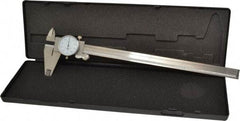 Value Collection - 0" to 12" Range, 0.001" Graduation, 0.1" per Revolution, Dial Caliper - White Face - Industrial Tool & Supply