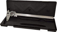 Value Collection - 0" to 12" Range, 0.001" Graduation, 0.1" per Revolution, Dial Caliper - Black Face - Industrial Tool & Supply
