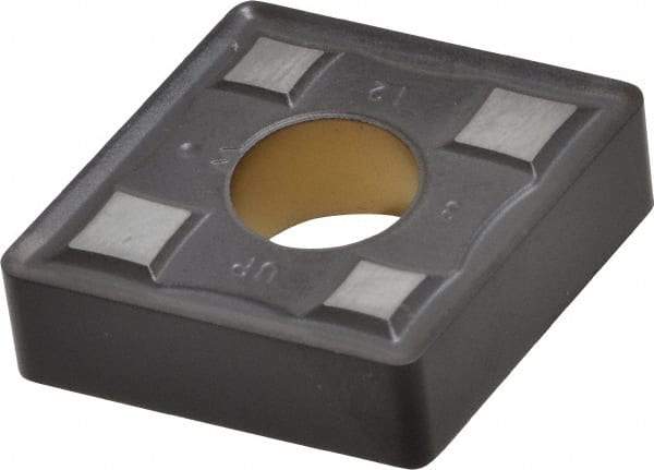 Kennametal - CNMG643 UP Grade KCM25 Carbide Turning Insert - TiN/TiCN/Al2O3 Finish, 80° Diamond, 3/4" Inscr Circle, 1/4" Thick, 3/64" Corner Radius - Industrial Tool & Supply