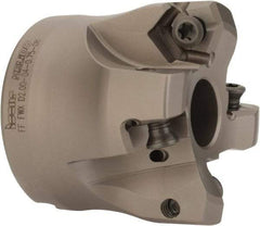Iscar - 4 Inserts, 1.37" Cutter Diam, 0.08" Max Depth of Cut, Indexable High-Feed Face Mill - 3/4" Arbor Hole Diam, 1-3/4" High, FF FWX-08 Toolholder, H600 WXCU 08 Inserts, Series FF FWX - Industrial Tool & Supply