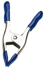 Irwin - 2" Jaw Opening Capacity, 2" Throat Depth, Spring Clamp - Metal Body, 6" OAL - Industrial Tool & Supply