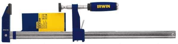 Irwin - 30" Capacity, 3-1/8" Throat Depth Bar Clamp - 1,000 Lb Clamping Pressure, 30" OAL - Industrial Tool & Supply