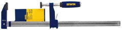 Irwin - 30" Capacity, 3-1/8" Throat Depth Bar Clamp - 1,000 Lb Clamping Pressure, 30" OAL - Industrial Tool & Supply