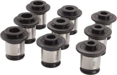 Parlec - 13/16 to 1-3/8 Inch Tap, Tapping Adapter Set - 1.89 Inch Ouside Shank Diameter, 13/16, 7/8, 15/16, 1, 1-1/8, 1-1/4, 1-3/8 Inch Tap, 3 Adapter, Quick Change - Exact Industrial Supply
