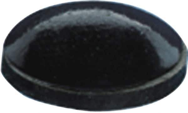 Made in USA - 0.25" Wide x 0.079" High, Self Adhesive Polyurethane Bumpers - Hemispherical - Industrial Tool & Supply