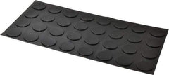 Made in USA - 1.23" Wide x 0.1" High, Self Adhesive Polyurethane Bumpers - Cylindrical - Industrial Tool & Supply