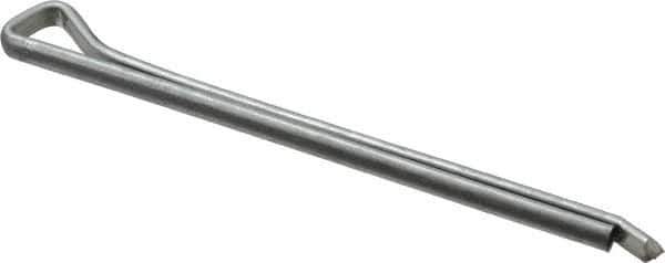 Made in USA - 3/16" Diam x 3" Long Hammerlock Cotter Pin - Grade 2, Zinc-Plated, Steel - Industrial Tool & Supply