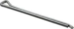 Made in USA - 3/16" Diam x 3" Long Hammerlock Cotter Pin - Grade 2, Zinc-Plated, Steel - Industrial Tool & Supply