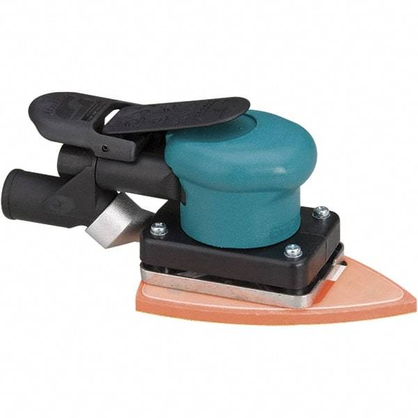 Dynabrade - 10,000 OPM, 13 CFM Air Consumption, Palm Air Orbital Sander - Rectangular Pad, 1/4 NPT Inlet - Industrial Tool & Supply