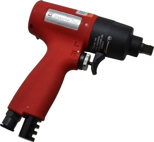 Universal Tool - 3/8" Drive, 10,000 RPM, 10 to 75 Ft/Lb Torque Impact Wrench - Pistol Grip Handle, 1,700 IPM, 5 CFM, 90 psi, 1/4" NPT Inlet - Industrial Tool & Supply
