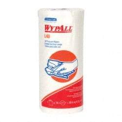 WypAll - L40 Dry General Purpose Wipes - Small Roll, 11" x 11" Sheet Size, White - Industrial Tool & Supply