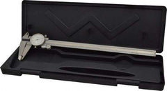 Value Collection - 0" to 12" Range, 0.001" Graduation, 0.2" per Revolution, Dial Caliper - White Face, 2.36" Jaw Length - Industrial Tool & Supply
