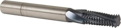 Accupro - M10x1.50 Metric Coarse, 0.3" Cutting Diam, 4 Flute, Solid Carbide Helical Flute Thread Mill - Internal Thread, 3/4" LOC, 75mm OAL, 5/16" Shank Diam - Industrial Tool & Supply