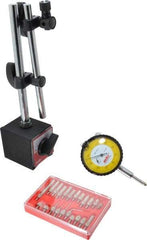 Value Collection - 0.001" Graduation, Indicator & Base Kit - 0.001 Inch Graduation, Includes Indicator, Magnetic Base, Point Set - Industrial Tool & Supply