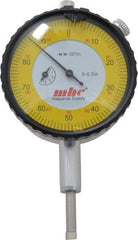 Value Collection - 1/2" Range, 0-100 Dial Reading, 0.001" Graduation Dial Drop Indicator - 2-9/32" Dial, Revolution Counter - Industrial Tool & Supply