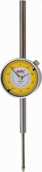 Value Collection - 2" Range, 0-100 Dial Reading, 0.001" Graduation Dial Drop Indicator - 2-9/32" Dial, Revolution Counter - Industrial Tool & Supply