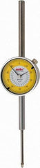 Value Collection - 2" Range, 0-100 Dial Reading, 0.001" Graduation Dial Drop Indicator - 2-9/32" Dial, Revolution Counter - Industrial Tool & Supply