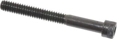 Made in USA - 1/4-20 UNC Hex Socket Drive, Socket Cap Screw - Alloy Steel, Black Oxide Finish, Partially Threaded, 2-1/4" Length Under Head - Industrial Tool & Supply