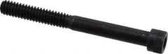 Made in USA - 1/4-20 UNC Hex Socket Drive, Socket Cap Screw - Alloy Steel, Black Oxide Finish, Partially Threaded, 2-1/2" Length Under Head - Industrial Tool & Supply