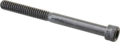 Made in USA - 1/4-20 UNC Hex Socket Drive, Socket Cap Screw - Alloy Steel, Black Oxide Finish, Partially Threaded, 2-3/4" Length Under Head - Industrial Tool & Supply