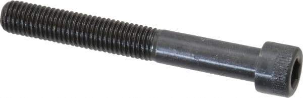 Made in USA - 1/4-28 UNF Hex Socket Drive, Socket Cap Screw - Alloy Steel, Black Oxide Finish, Partially Threaded, 2" Length Under Head - Industrial Tool & Supply