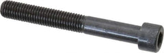 Made in USA - 1/4-28 UNF Hex Socket Drive, Socket Cap Screw - Alloy Steel, Black Oxide Finish, Partially Threaded, 2" Length Under Head - Industrial Tool & Supply