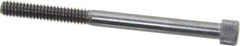 Made in USA - 1/4-20 UNC Hex Socket Drive, Socket Cap Screw - Alloy Steel, Black Oxide Finish, Partially Threaded, 3-1/4" Length Under Head - Industrial Tool & Supply