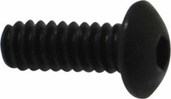 Holo-Krome - #4-40 UNC Hex Socket Drive, Button Screw - Alloy Steel, Black Oxide Finish, Fully Threaded, 5/16" Length Under Head - Industrial Tool & Supply