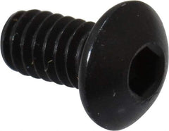 Holo-Krome - #5-40 UNC Hex Socket Drive, Button Screw - Alloy Steel, Black Oxide Finish, Fully Threaded, 1/4" Length Under Head - Industrial Tool & Supply