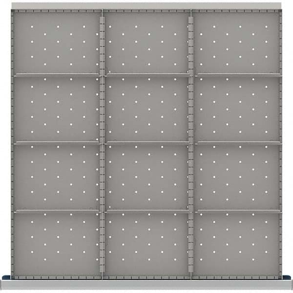 LISTA - 12-Compartment Drawer Divider Layout for 3.15" High Drawers - Industrial Tool & Supply