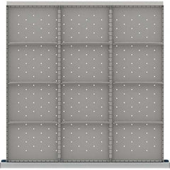 LISTA - 12-Compartment Drawer Divider Layout for 3.15" High Drawers - Industrial Tool & Supply