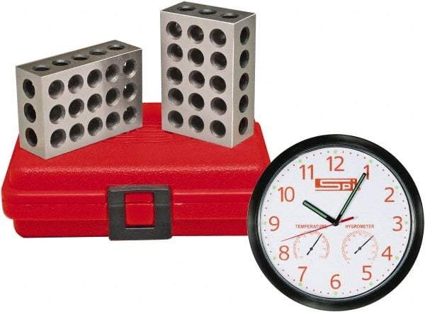 SPI - 0.0003 Squareness Per Inch, 2-4-6 Block Setup Block - 5/16 - 18 Inch Tapped Hole Size, 55-60 Rc Hardness - Industrial Tool & Supply