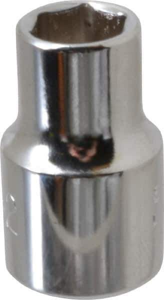 Proto - 11/32", 3/8" Drive, Standard Hand Socket - 6 Points, 1-3/32" OAL, Alloy Steel, Chrome Finish - Industrial Tool & Supply