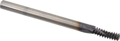 Allied Machine and Engineering - 1/4-20 UNC, 0.18" Cutting Diam, 3 Flute, Solid Carbide Helical Flute Thread Mill - Internal Thread, 1/2" LOC, 2-1/2" OAL, 3/16" Shank Diam - Industrial Tool & Supply