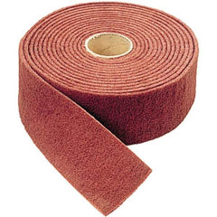 WALTER Surface Technologies - 30' Long x 4" Wide Nonwoven Roll - Coarse Grade, Tan, Aluminum Oxide - Industrial Tool & Supply