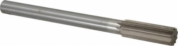 Interstate - 15/16" High Speed Steel Chucking Reamer - Straight Flute, 3/4" Straight Shank, 2-5/8" Flute Length, 10" OAL - Industrial Tool & Supply